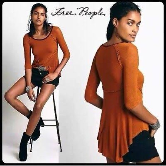 Intimately By Free People Tops - Intimately Free People Rust Orange ‘Weekends Layering Top’